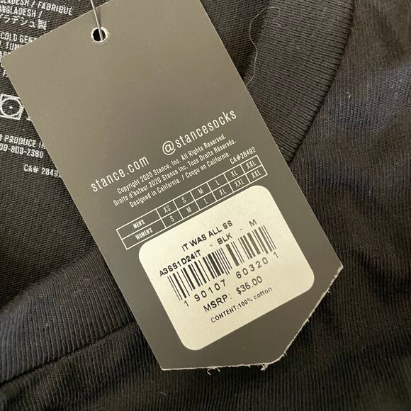 NWT Stance Notorious B.I.G. It Was All A Dream Graphic T-Shirt Men M Rap Hip Hop - Picture 5 of 6